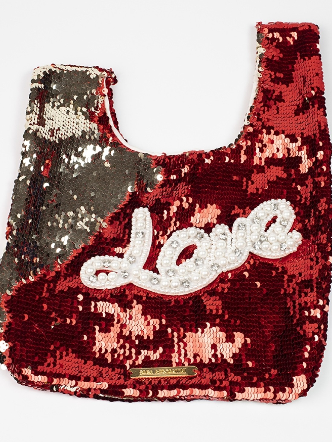 Borsa paillettes Love