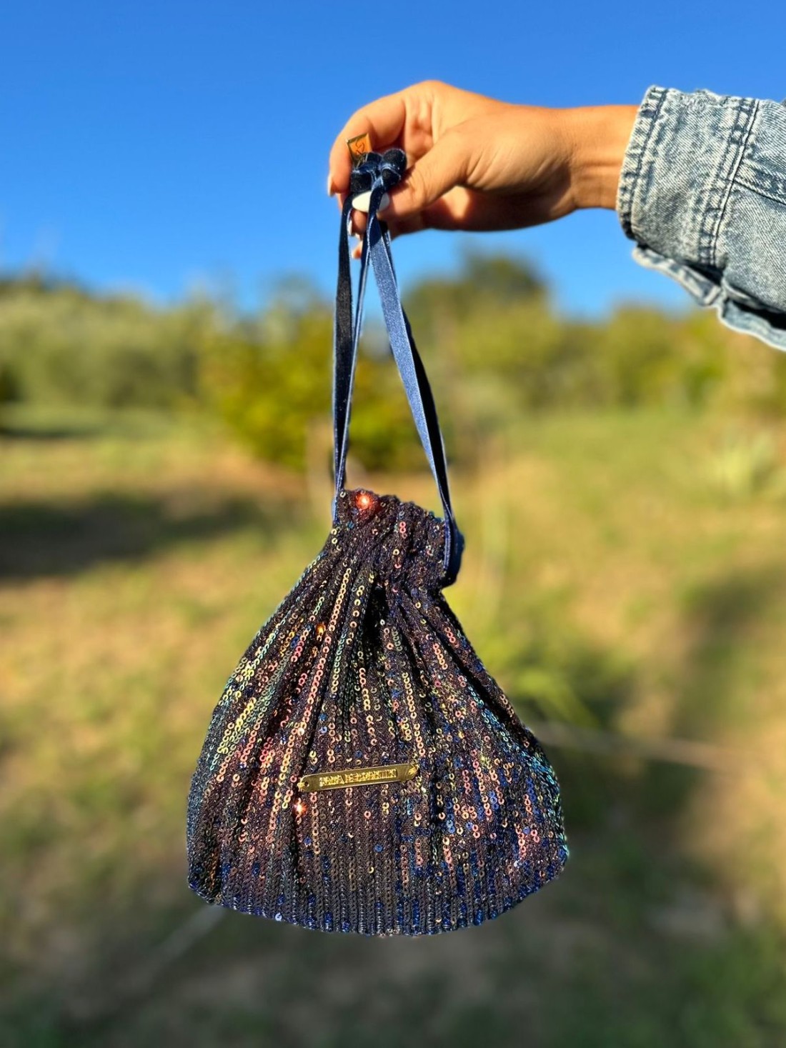 Mini borsa pochette 'a sacchetto'