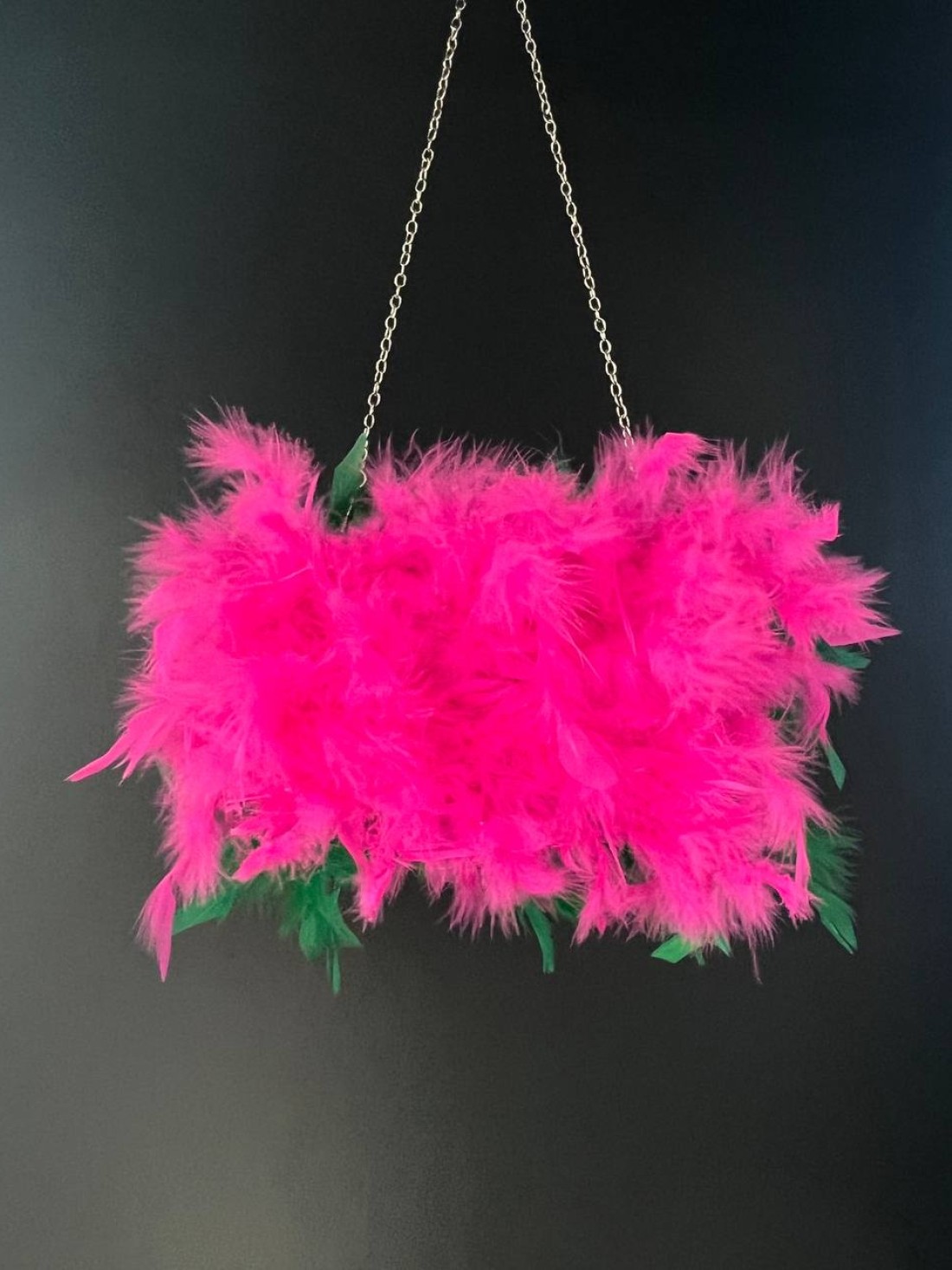 Borsa pochette Clutch verde
