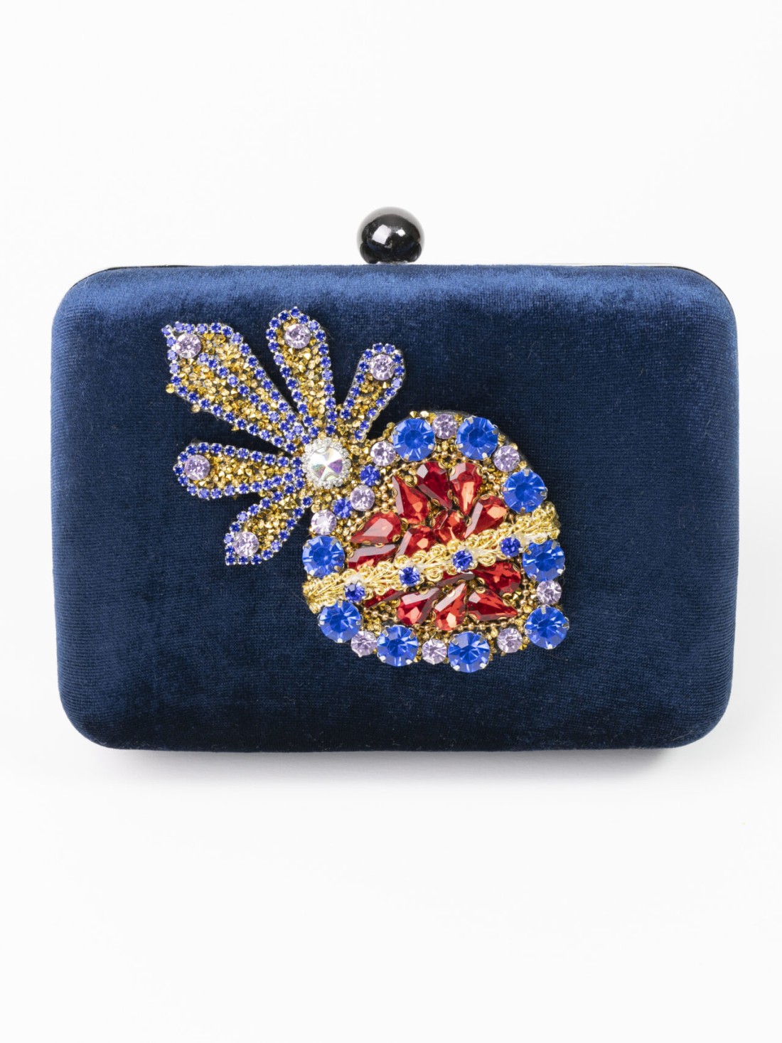 Borsa pochette clutch blu