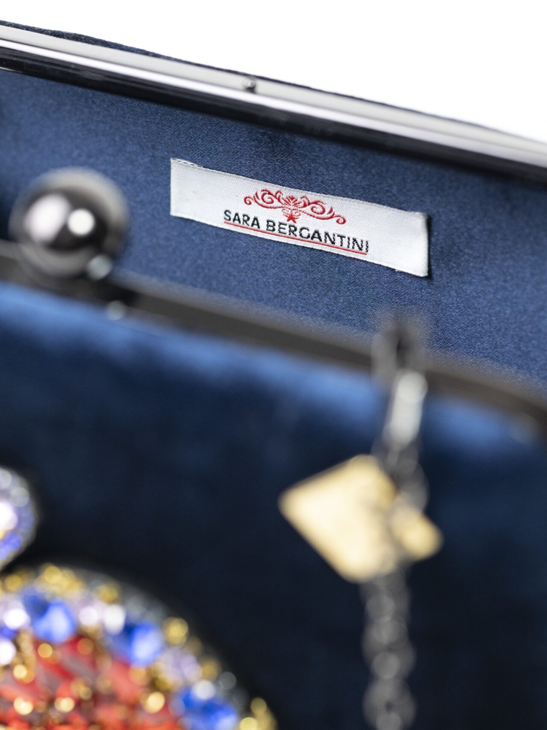 Borsa pochette clutch blu