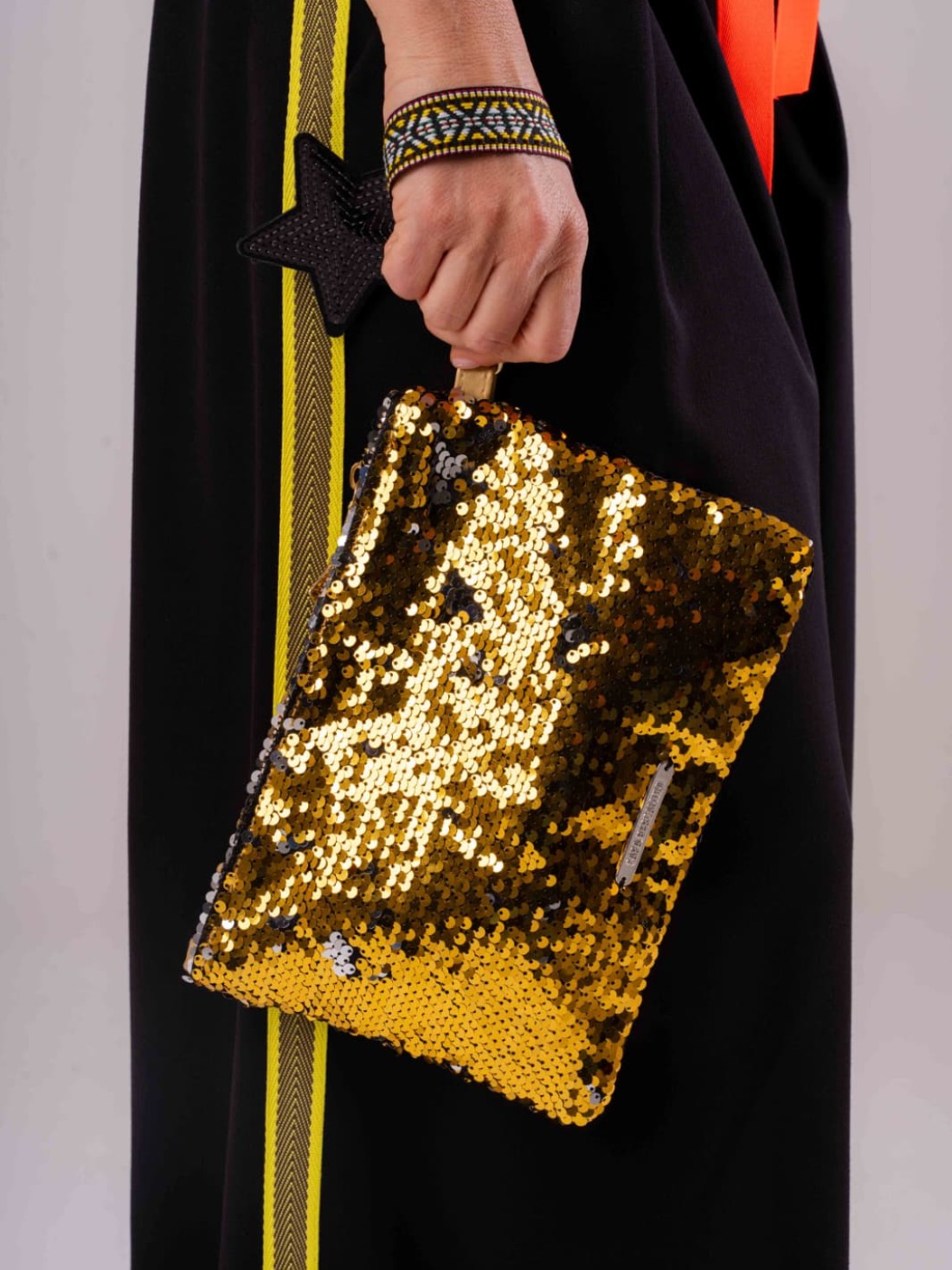 Borsa pochette paillettes Hawaii