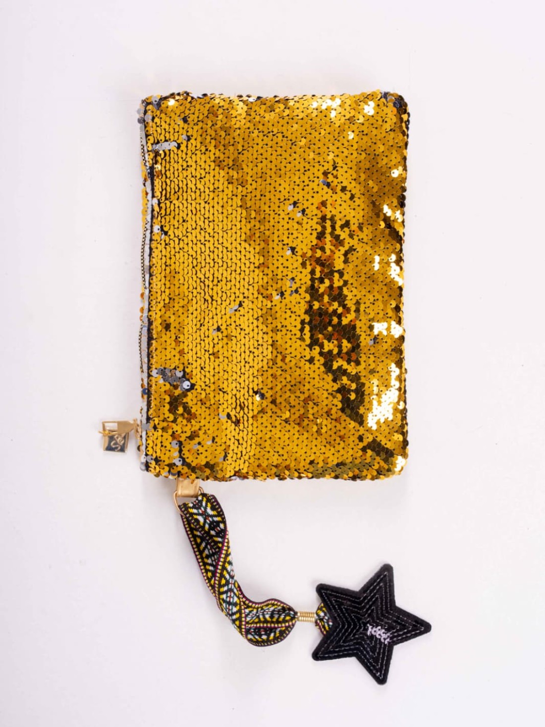 Borsa pochette paillettes Hawaii