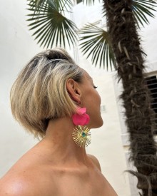 Orecchini pink Leaf