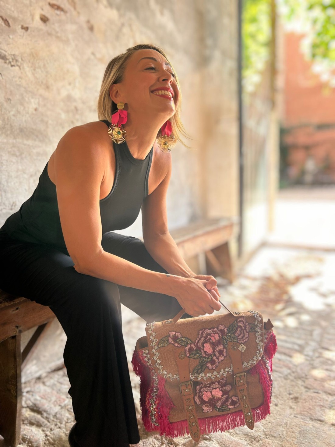 Borsa Pink Flowers