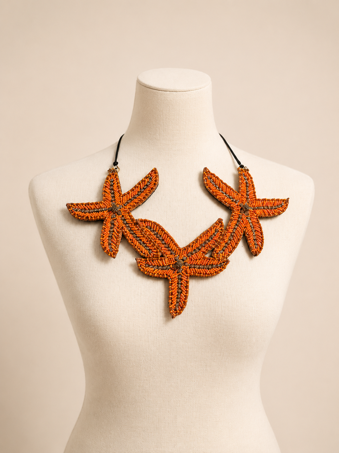 Collana Stella Marina Strass e Perline