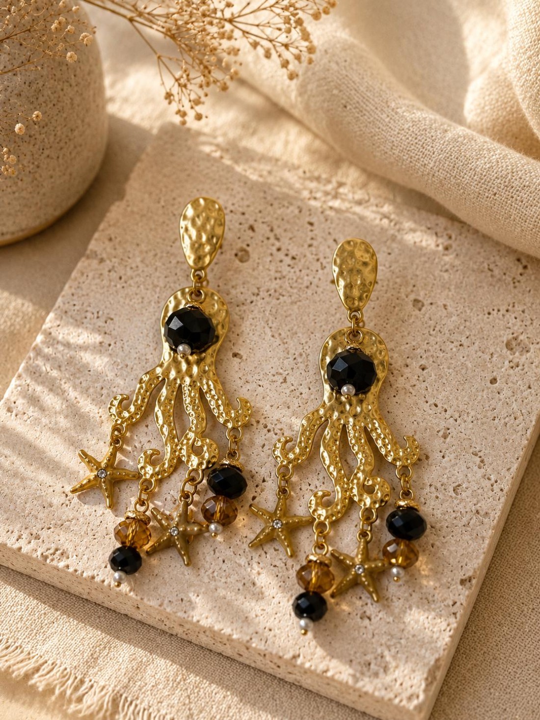 Orecchini a perno Octopus Chic con Cristalli Swarovski