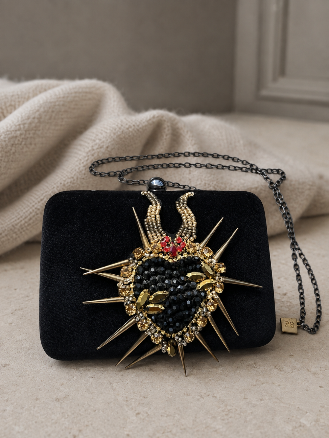 Borsa pochette nero clutch