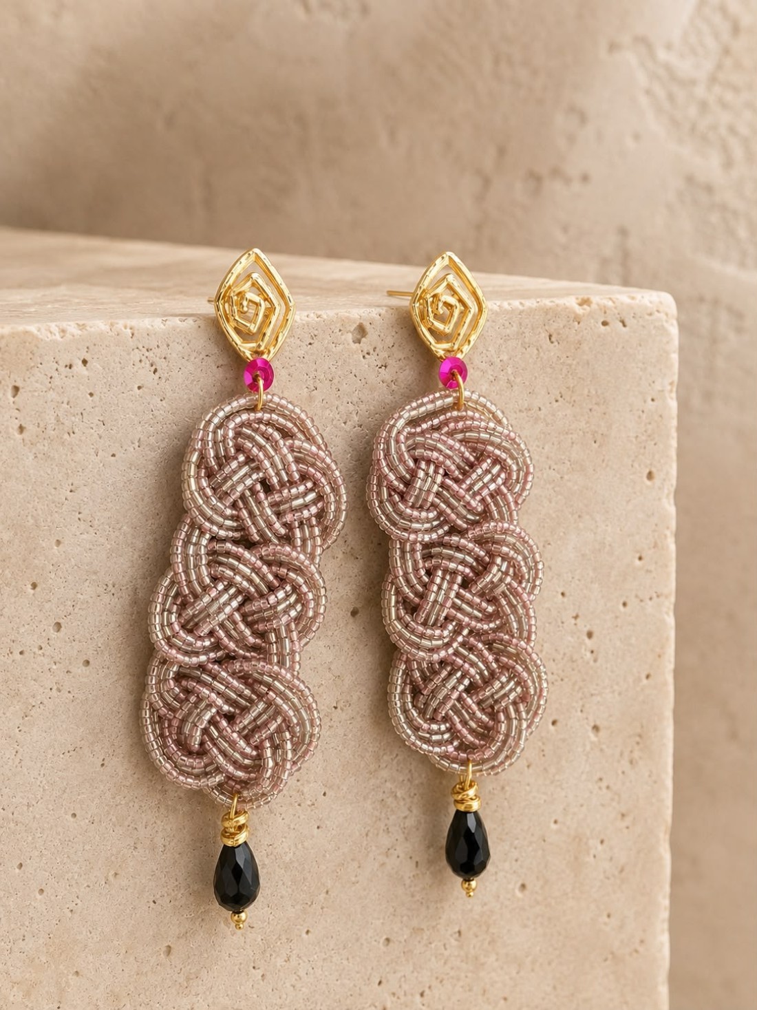 Orecchini Pink Love Knot