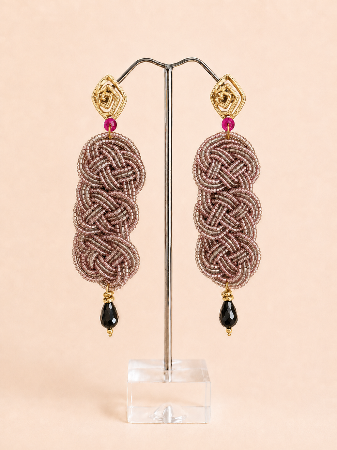 Orecchini Pink Love Knot