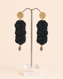 Orecchini Black Love Knot