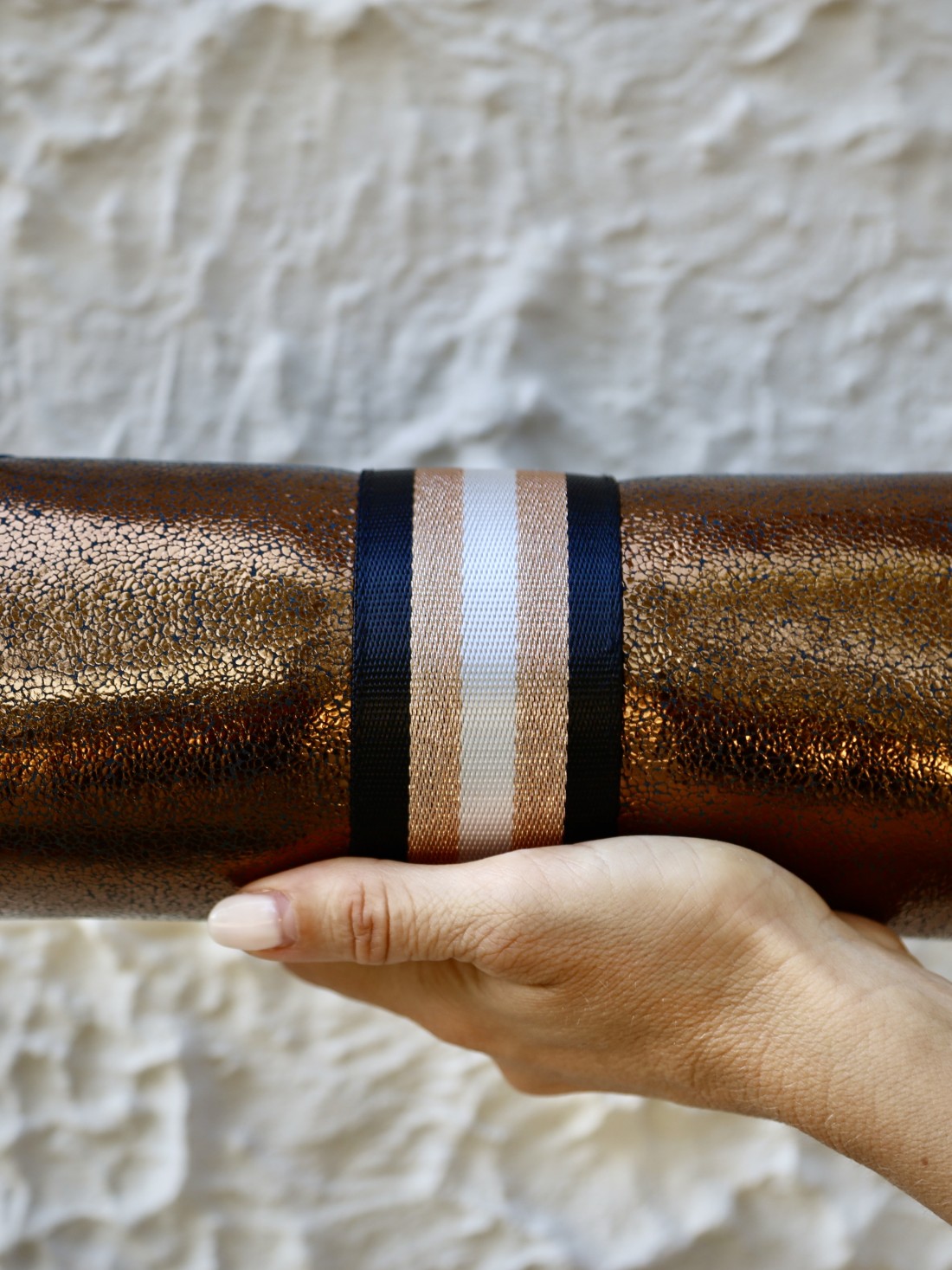 Roll Bag Bronzo  con Accessorio Swarovski