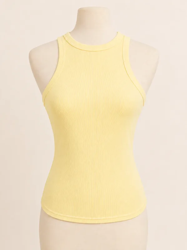 Canotta gialla minimal chic