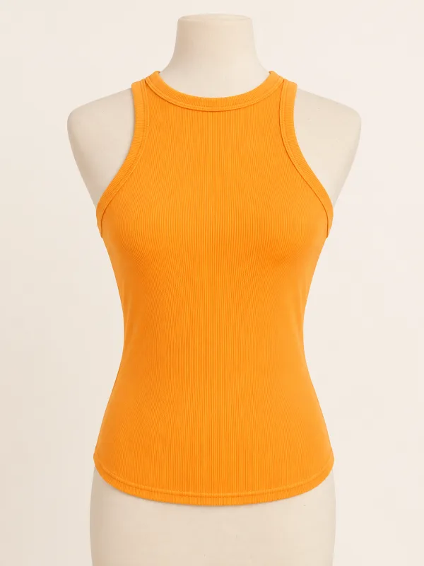 Canotta arancione minimal chic