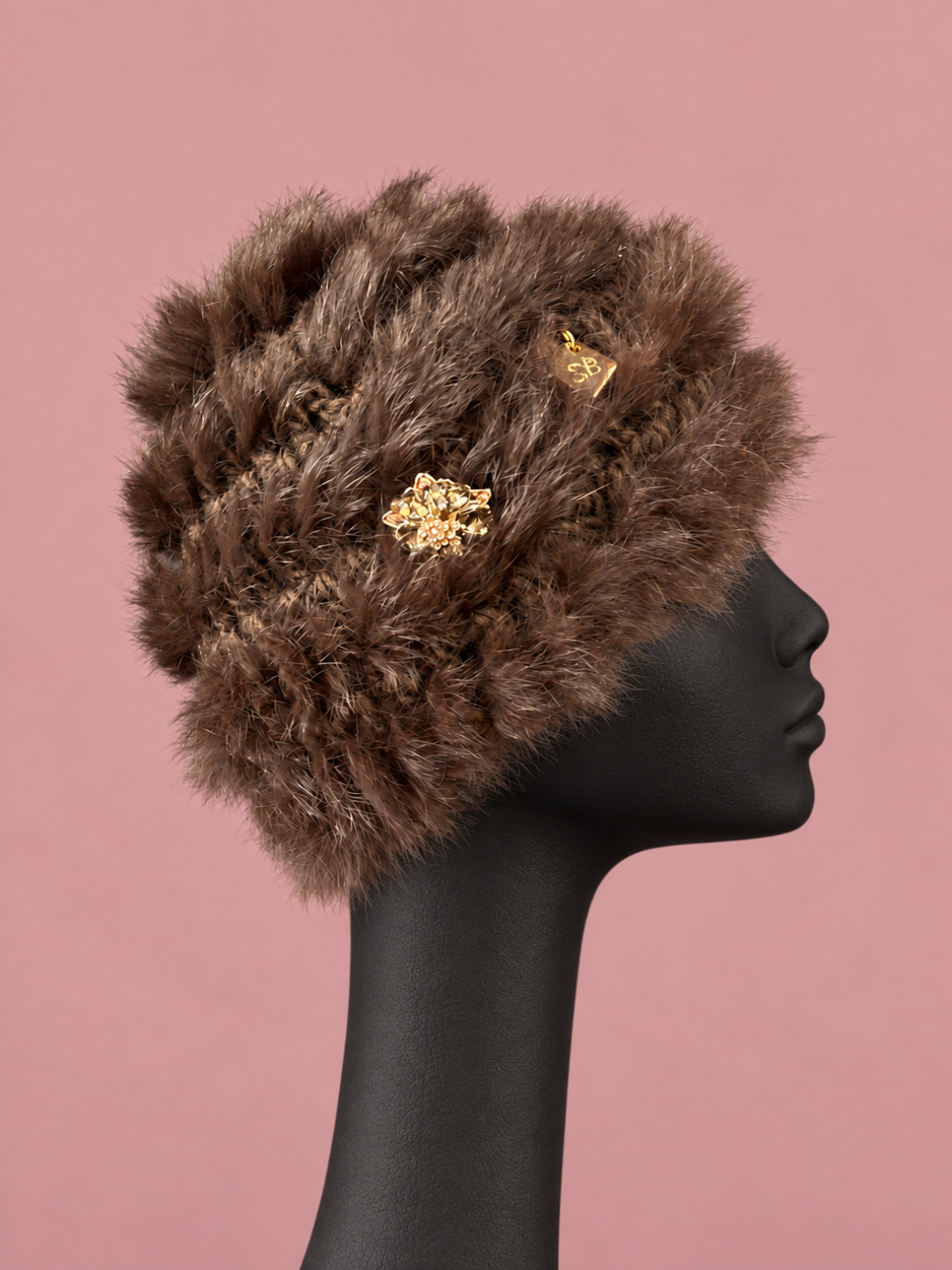Cappello colbacco lapin oro