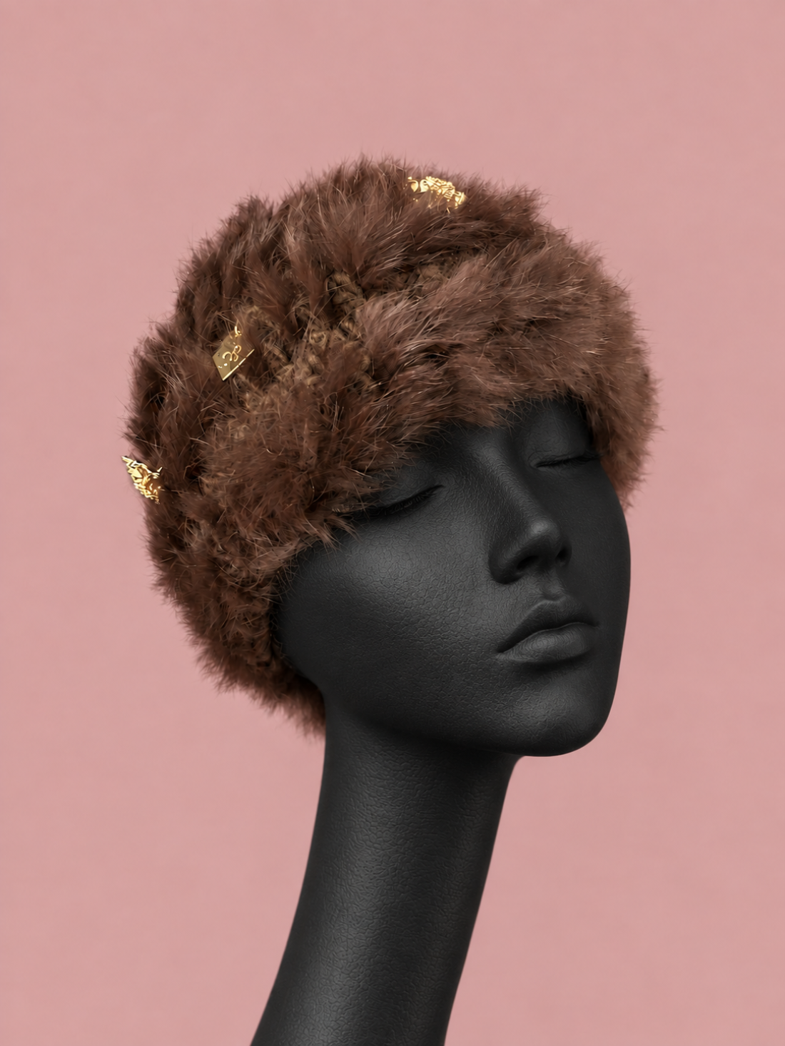 Cappello colbacco lapin oro