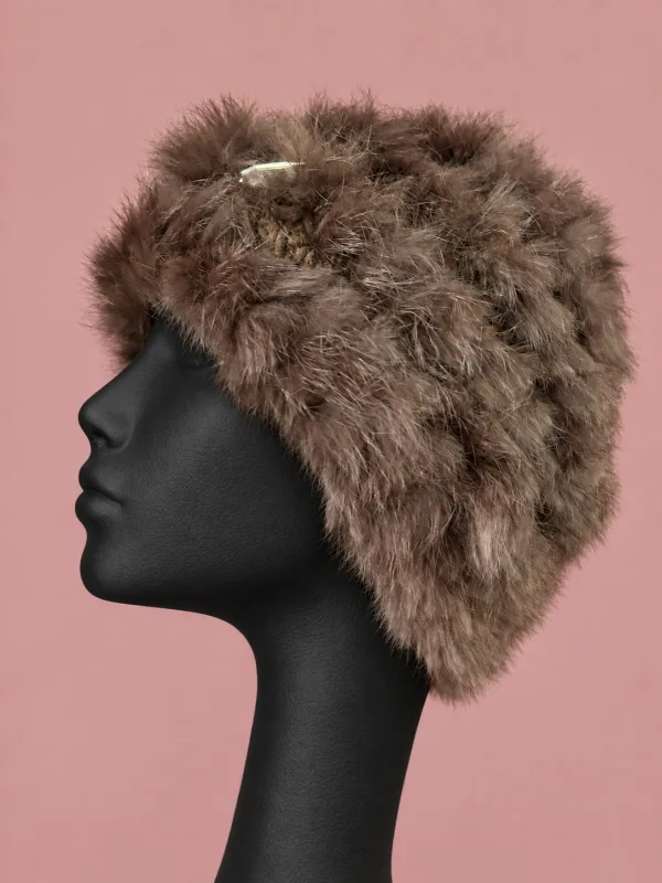 Cappello colbacco lapin argento