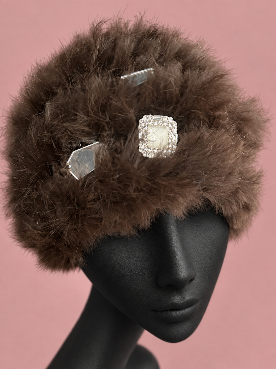 Cappello colbacco lapin argento