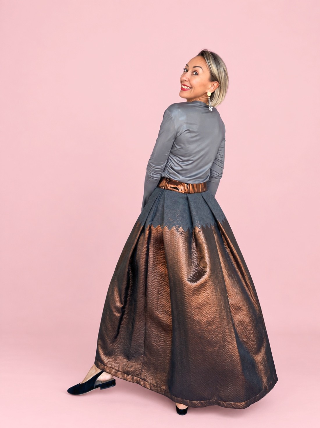 Maglia Satin Rose Grey