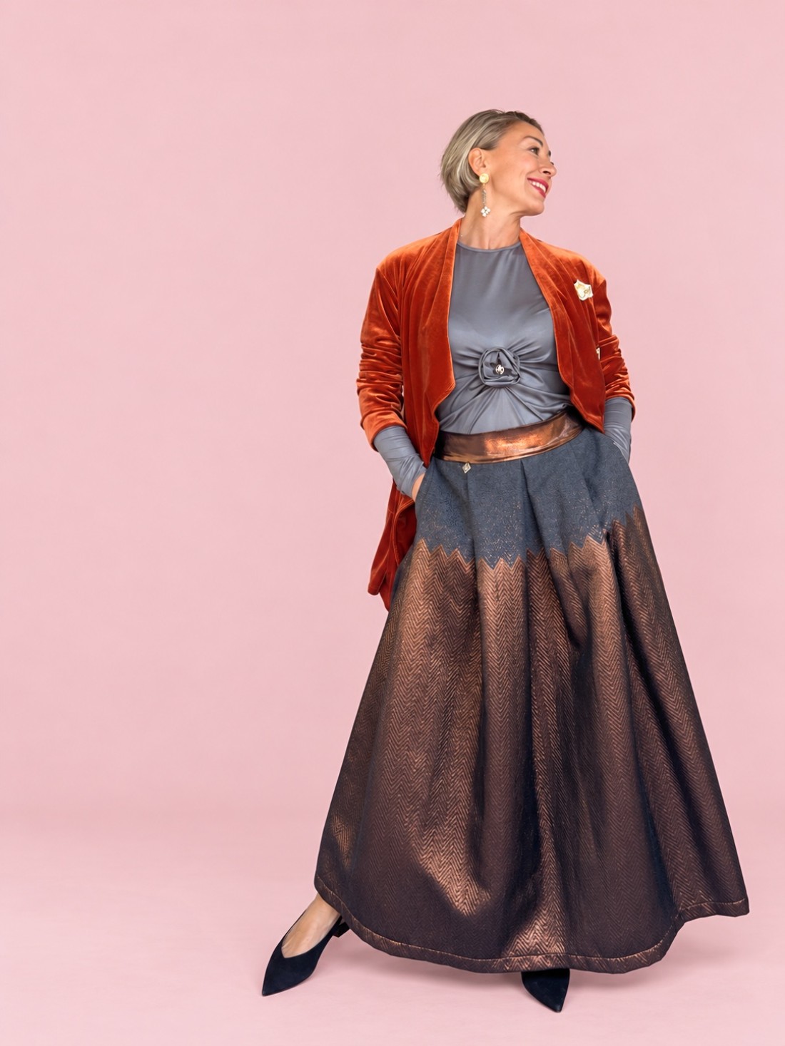Maglia Satin Rose Grey