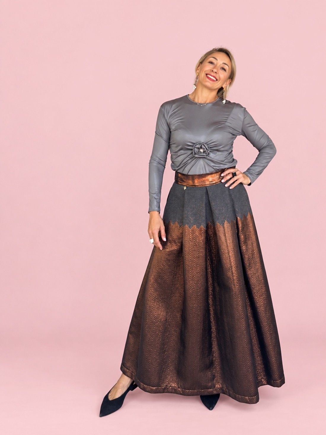 Maglia Satin Rose Grey