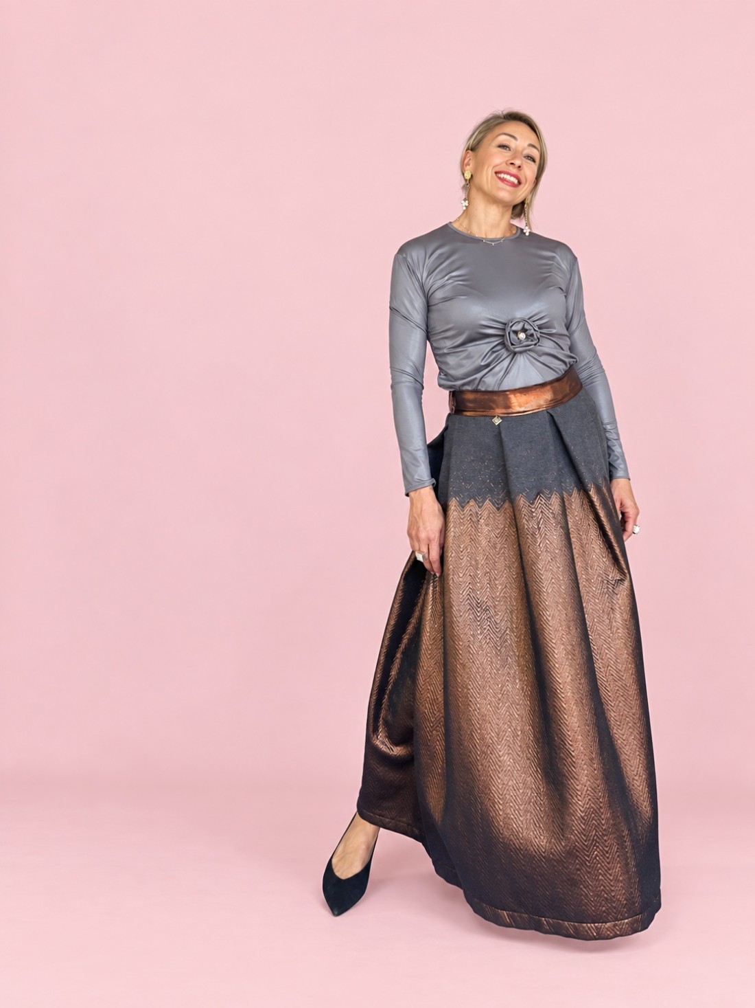 Maglia Satin Rose Grey