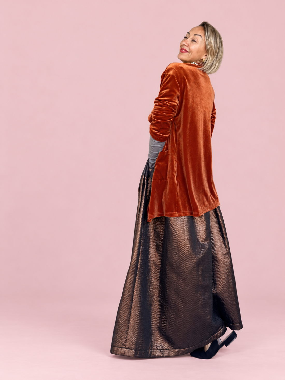 Giacca Chenille Copper