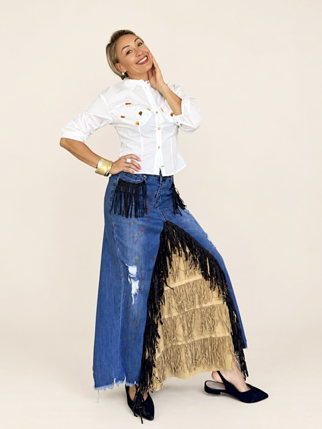 Gonna Denim Fringe