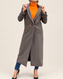 Cappotto Doppiopetto Taupe
