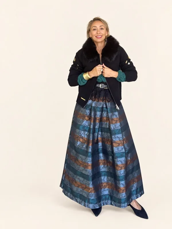 Giubottino-Maglione con pellicciotto eco