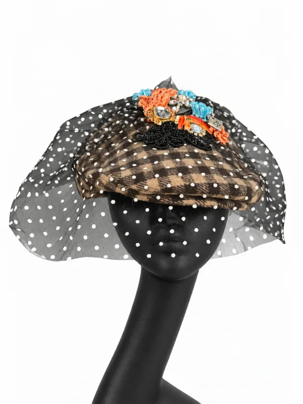 Cappello Pois & Tartan